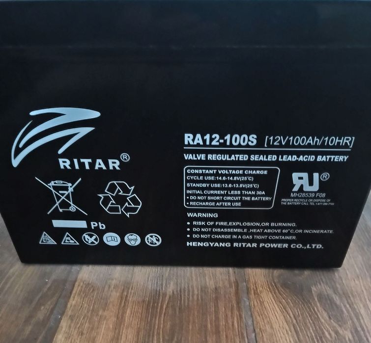 Акумулятор для інвертора джб AGM Ritar 12v 100AH