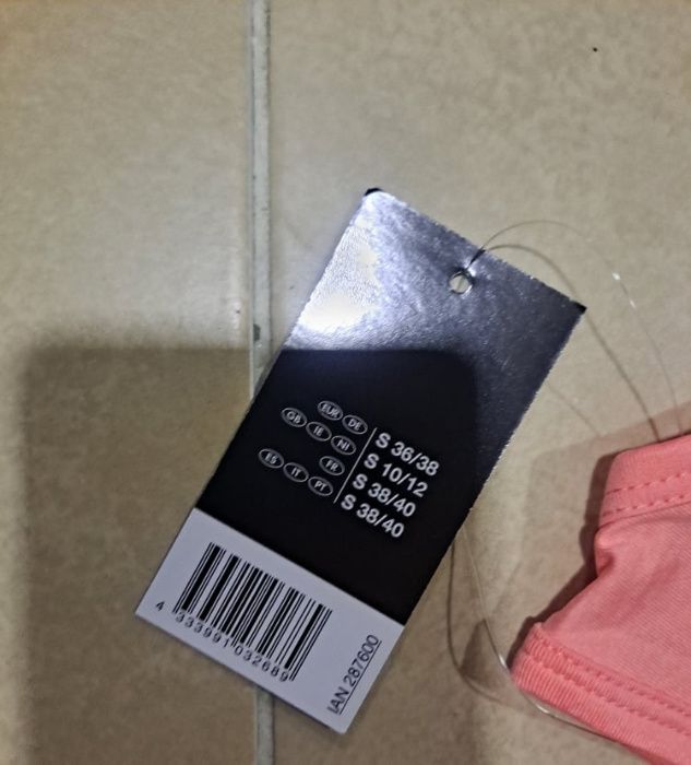 Top de Desporto Crivit Coral Tamnho S NOVO C/ Etiqueta