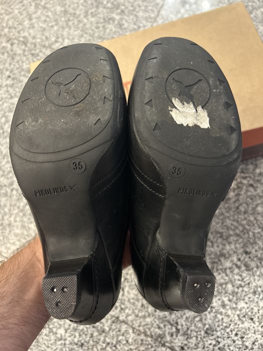 Pikolinos 35 sapatos botins tacão
