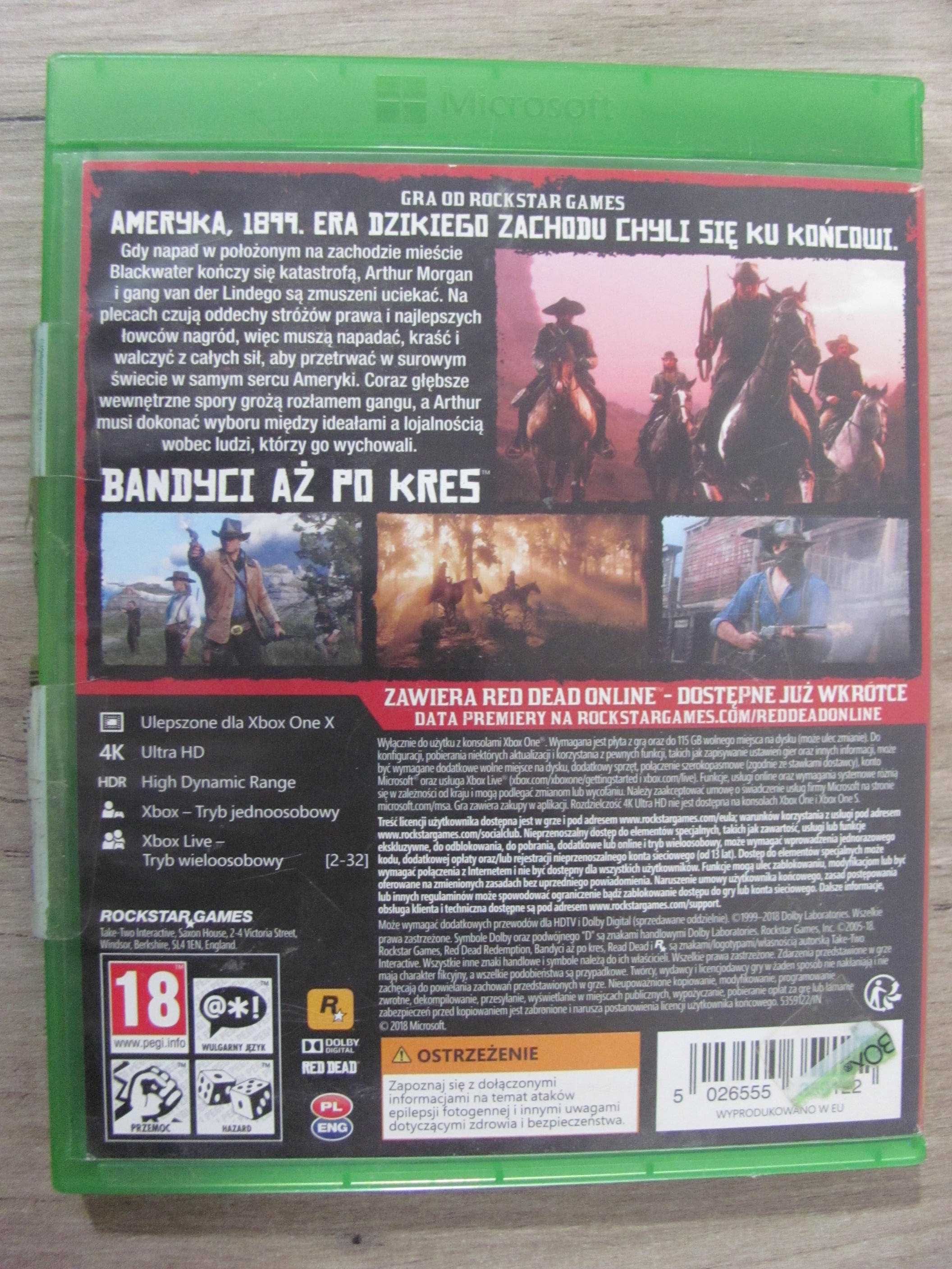 Gra Red Dead Redemption 2 Xbox One, Xbox Series X PL