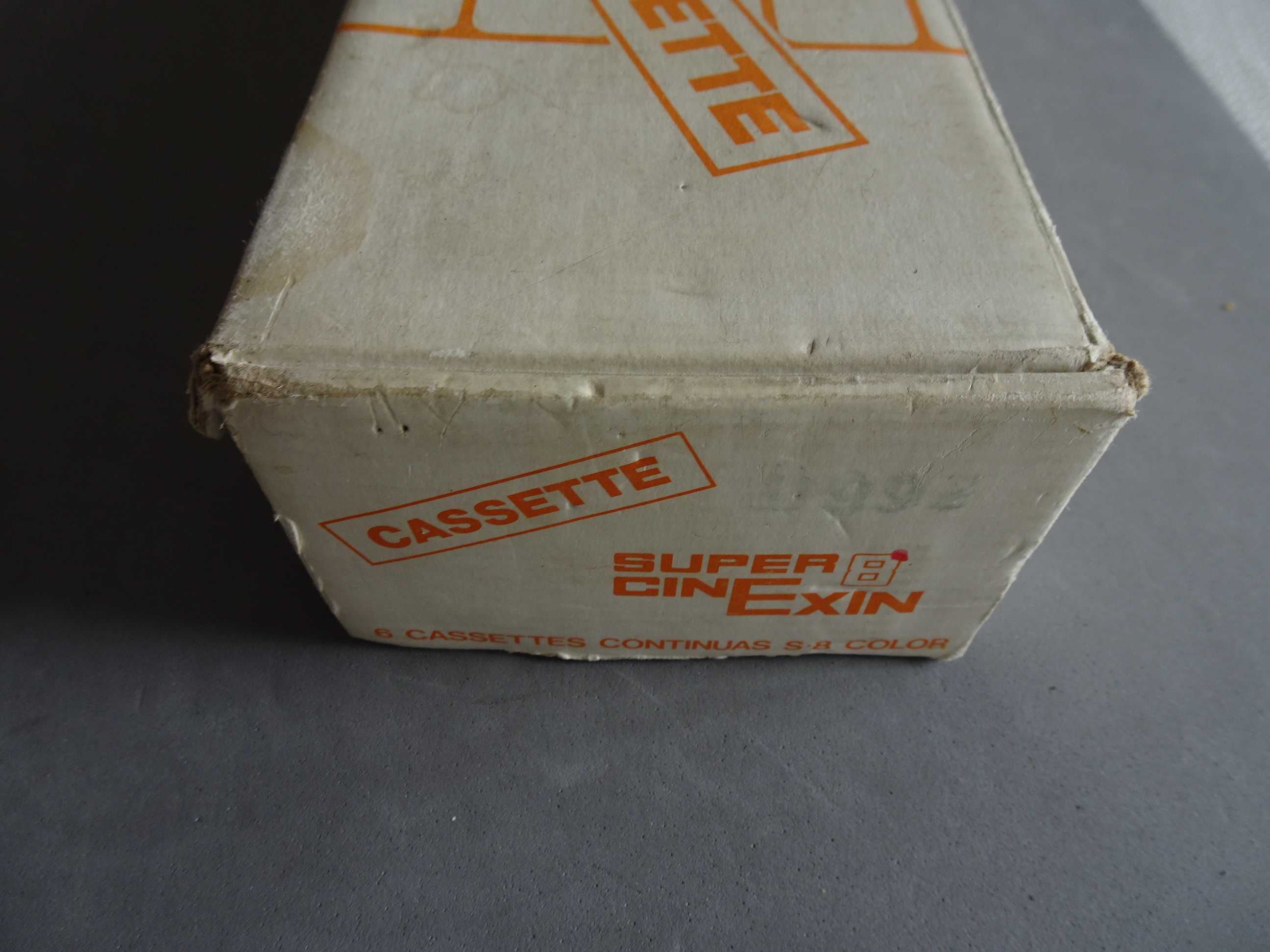 Caixa com 5 cassetes Super 8 CinExin