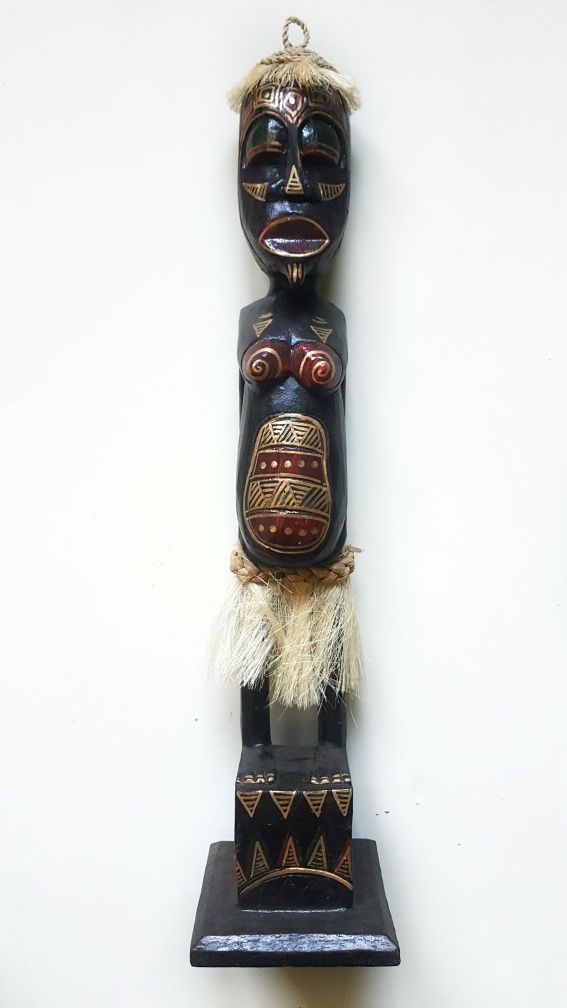 Figurki afrykańskie drewniane 33 cm styl Etno