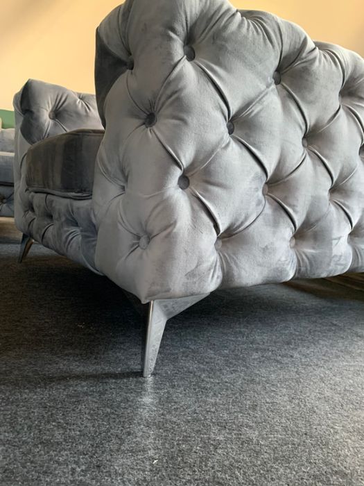 Zestaw Chesterfield Premium 3+2+1 + Pufa