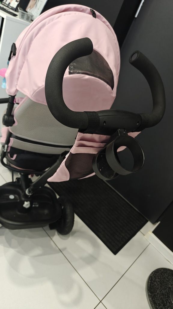 Kinderkraft Rowerek Trójkołowy AVEO Pink przodem/tyłem do rodzica
Kind