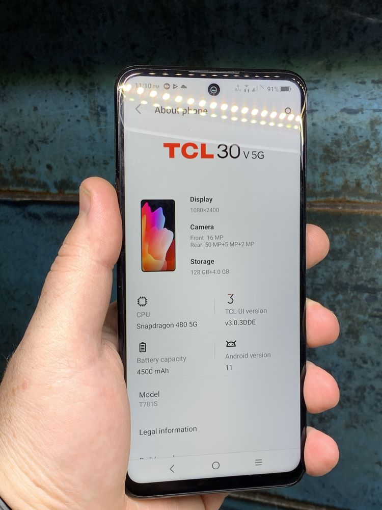 TCL 30V 5G 4/128 6.7 FullHD 50MP SuperMacro