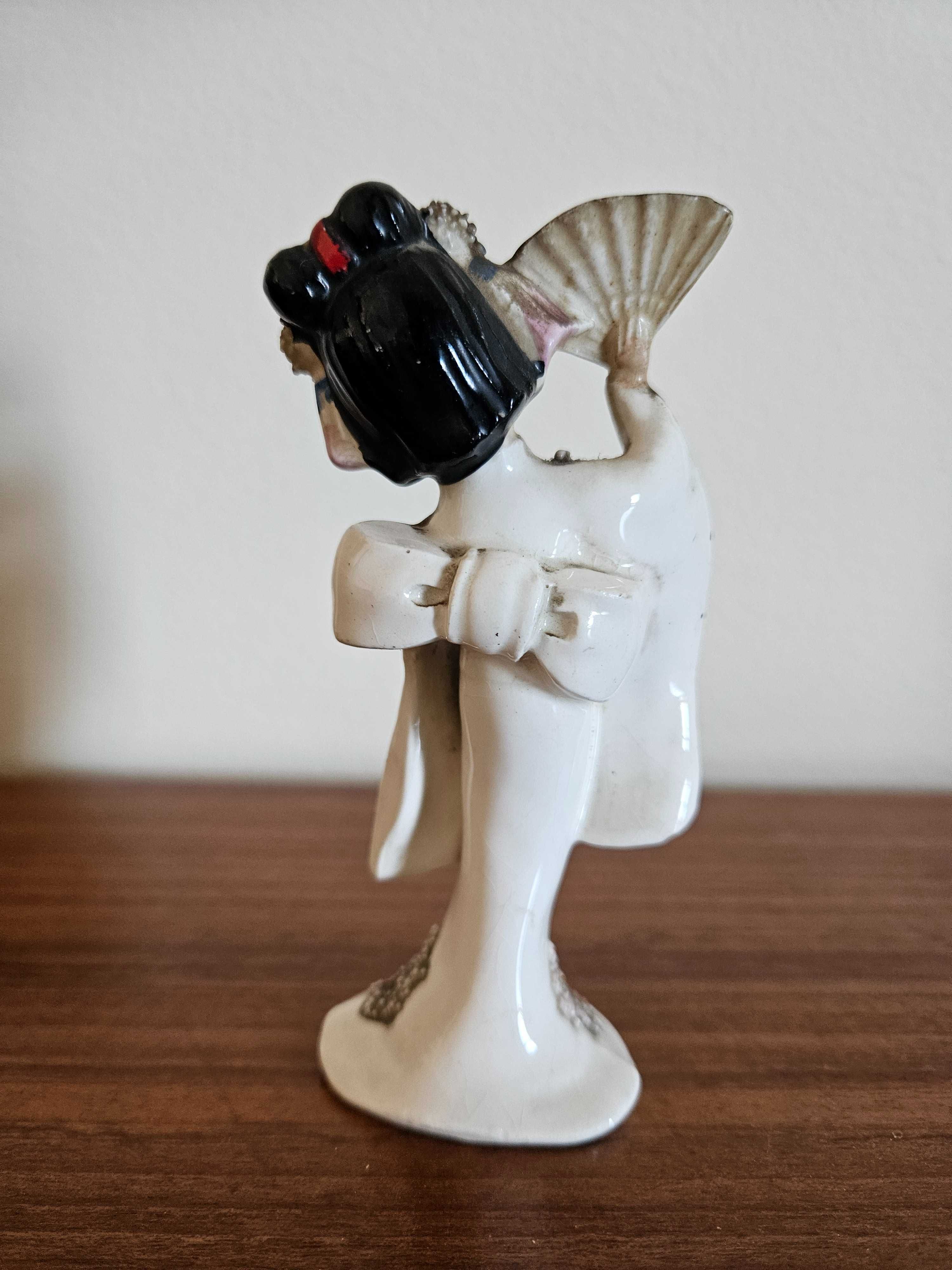 Figura de porcelana Gueixa japonesa
