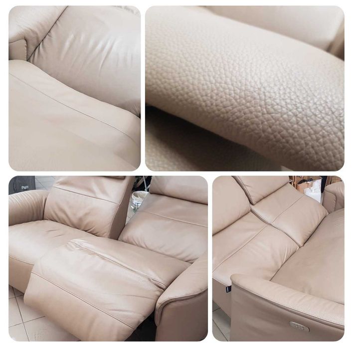 Кожаный диван-реклайнер, электро  Himolla б/у (210503).