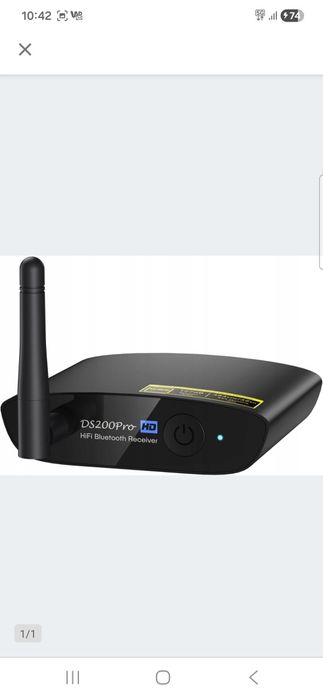 1Mii DS200Pro odbiornik BT HiFi DAC (384 kHz/ 32 bit) aptX HD LDAC Opt