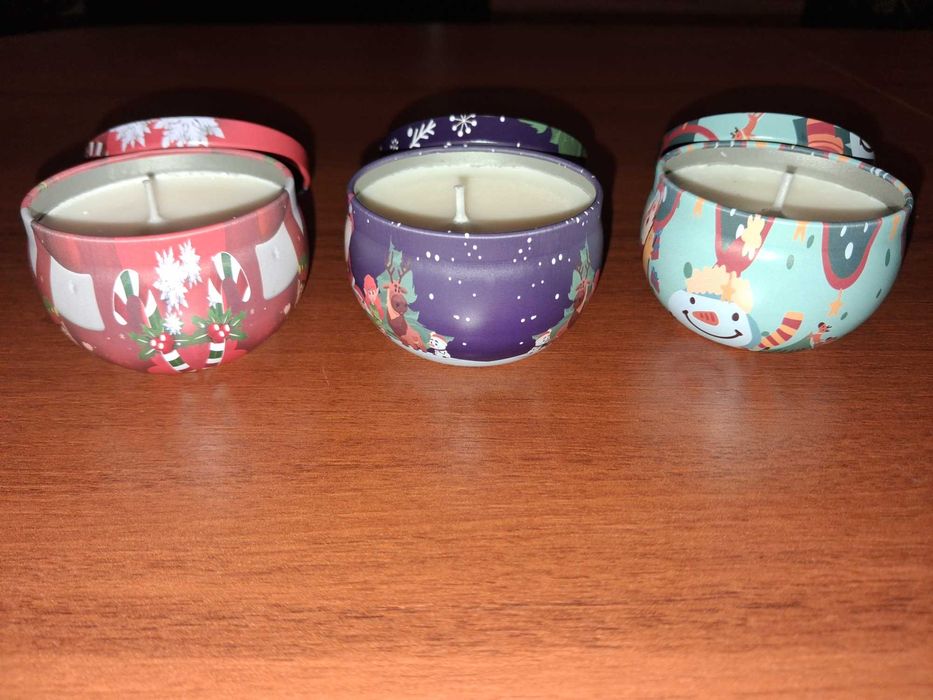 Zestaw 6 świątecznych świec