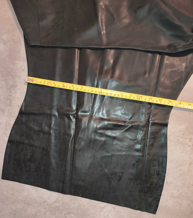 Bluza/sukienka taliowana latex lateksowa suwak guma odlewana cienka