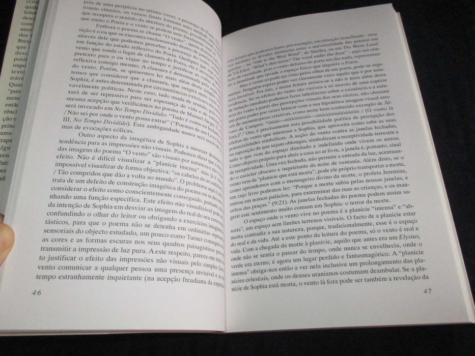 Livro Iniciação aos Mistérios da Poesia de Sophia de Mello Breyner