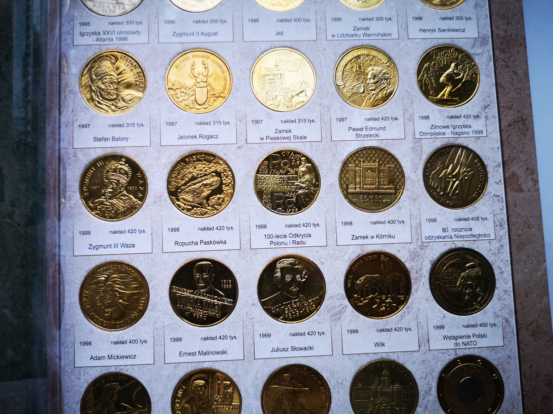 Kolekcja monet 2zl od 1995 do 2014 włącznie +wszystkie monety 5zł hit!