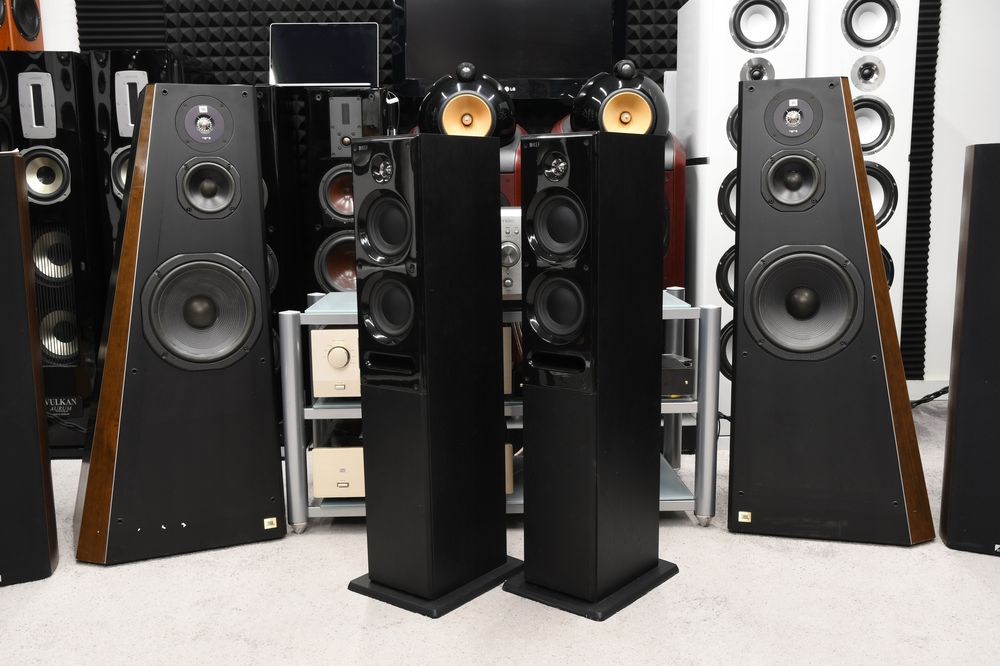 Kolumny podłogowe stereo KEF C7 Czarna para sprawna!