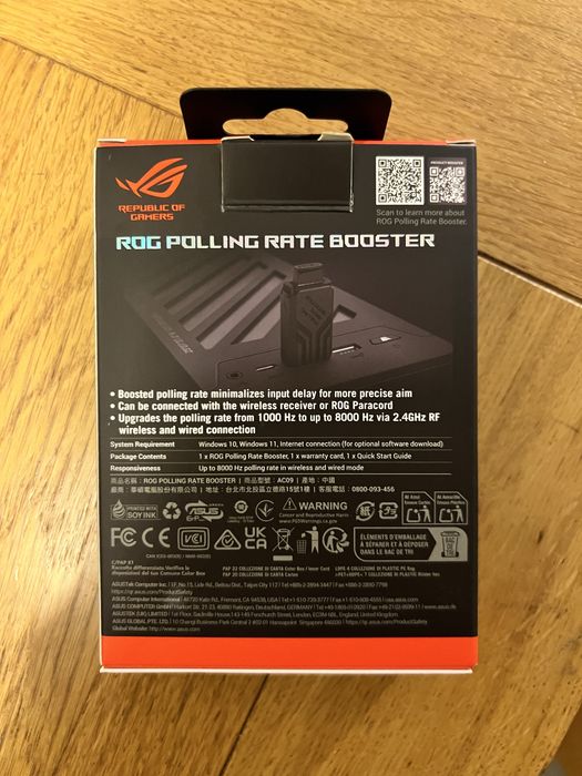 Asus ROG Azoth NX Red X-Kom + Asus ROG Polling rate Booster