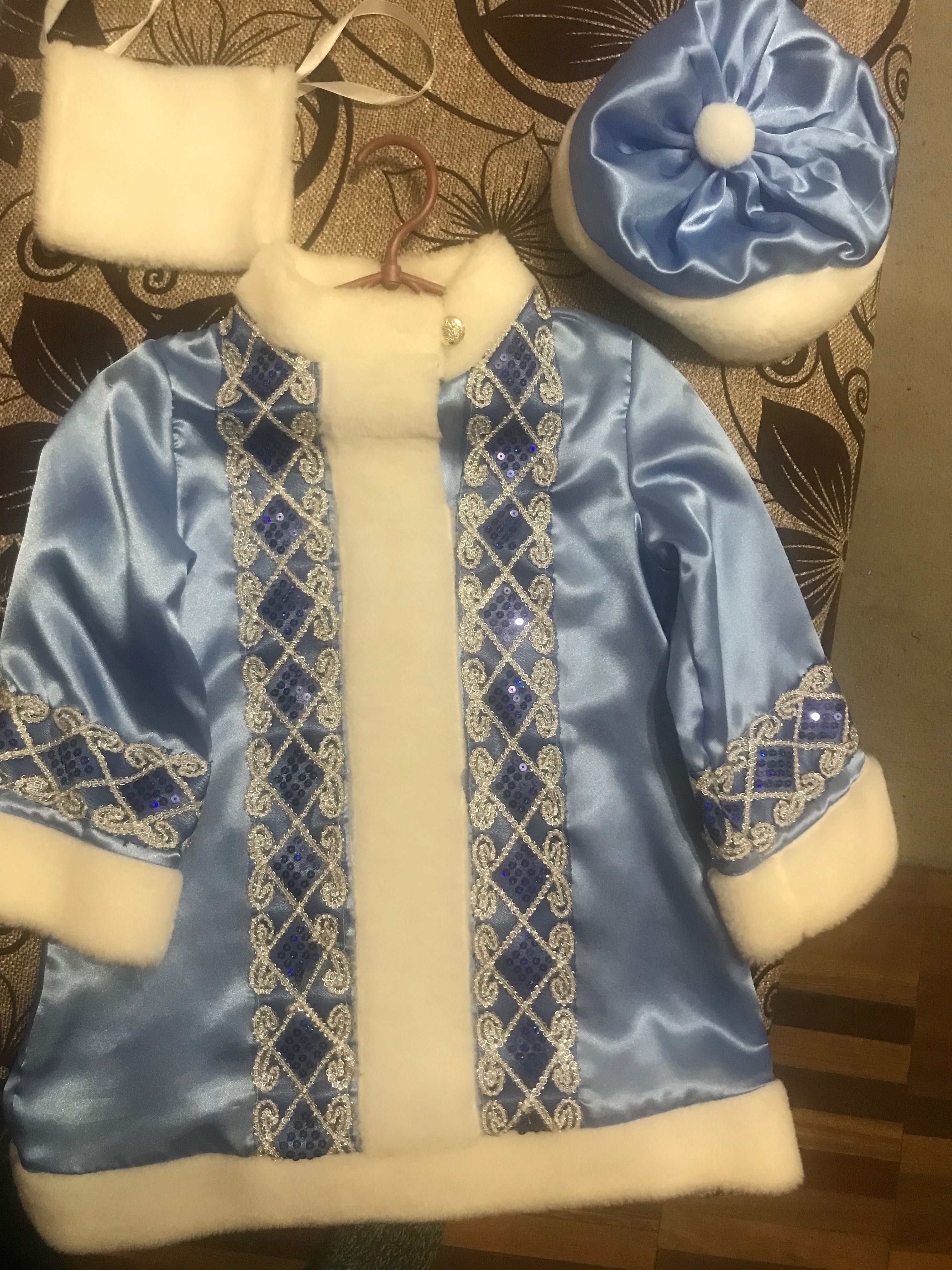 костюм снегурочки для 4-7 лет
