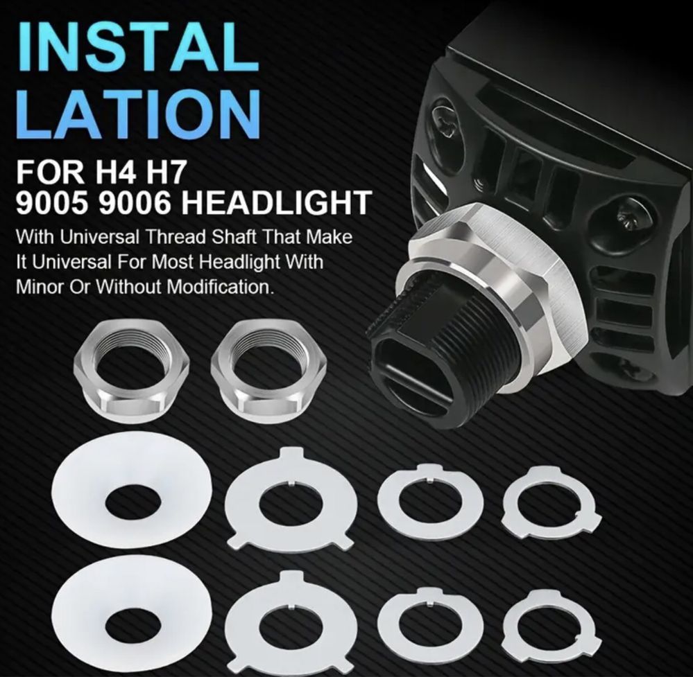 Лінзи Bi-LED (3") 7.62см, NLpearl 120W, 40.000LM, 6.000к з кріпленням