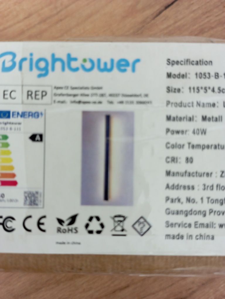 Lampa liniowa czarna led