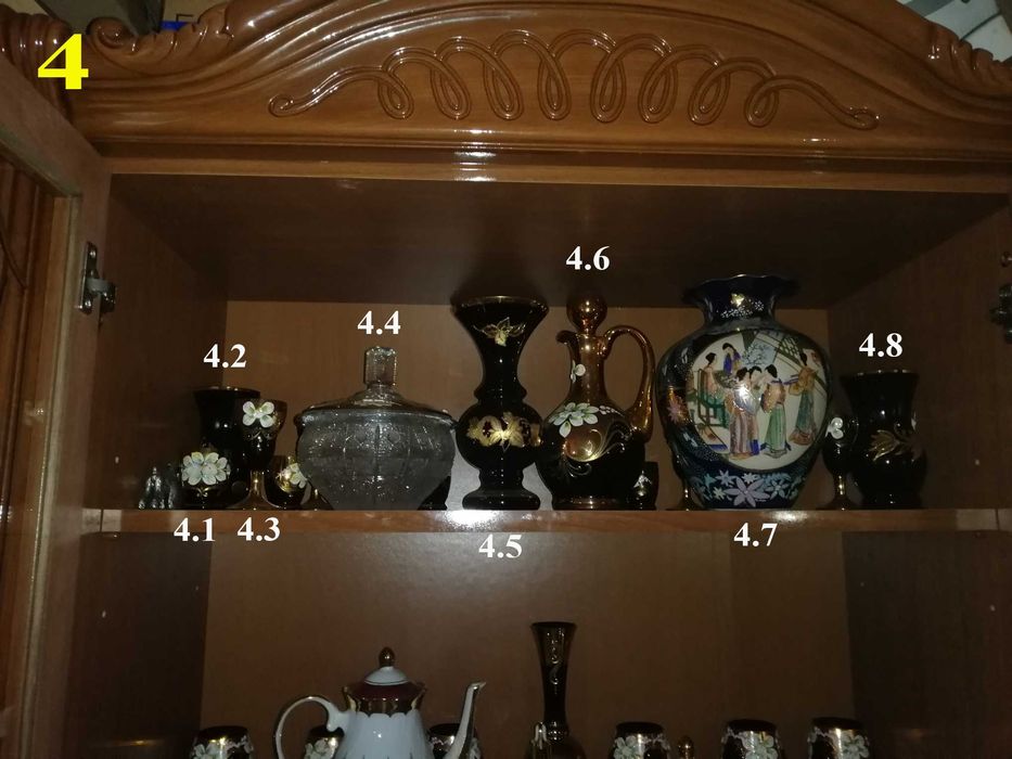 Распродажа! Посуды Bohemia черной и хрустальной (скидка -40%)