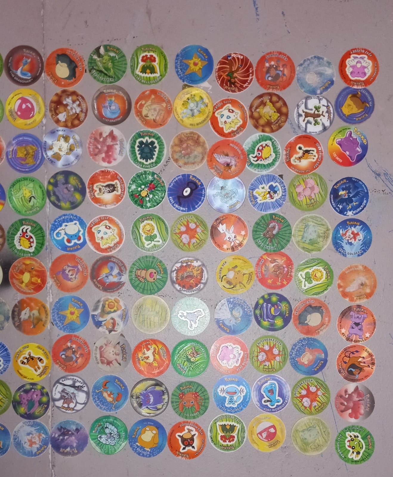 Pokemon Tazo 170 sztuk różne serię.