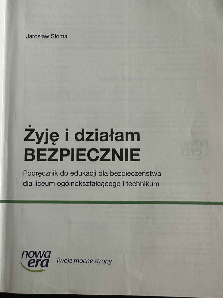 Edukacja dla bezpieczeństwa klasa 1 liceum