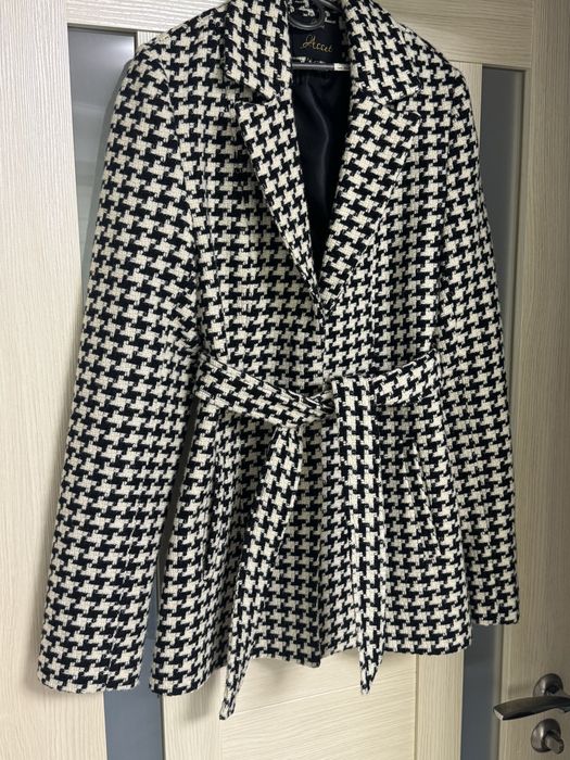 Пальто піджак жакет гусяча лапка пальто пиджак жакет твидовый 42 s