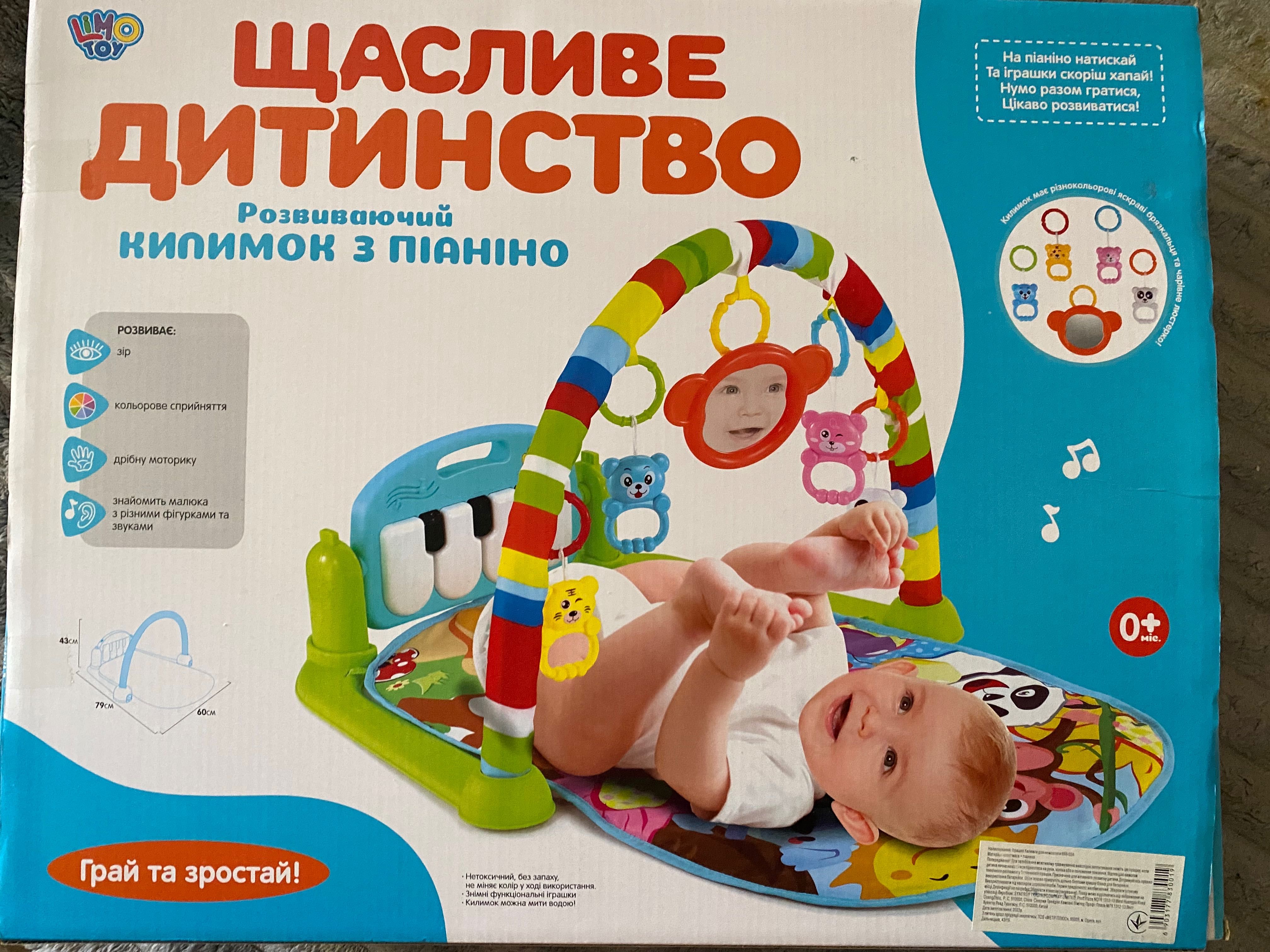 Розвиваючий килимок для немовлят Limo Toy