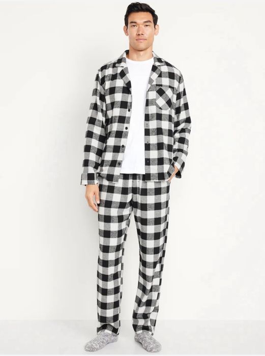 Чоловіча фланелева піжама Old Navy, комплект піжами олд наві з бавовни