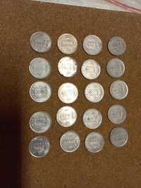 Belgia - 20 historycznych monet o nominale 1 franka