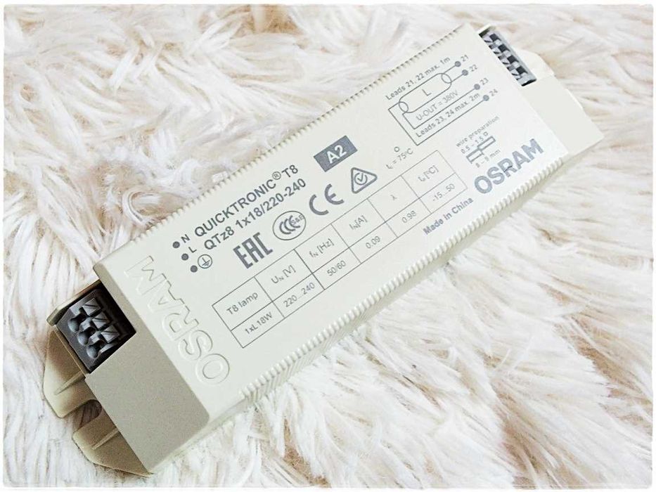 Statecznik elektroniczny OSRAM T8 1x18W do świetlówek w terrarium UVB