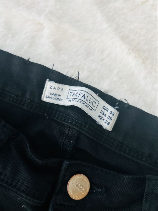 Czarne klasyczne rurki ZARA m 38 denim skinny