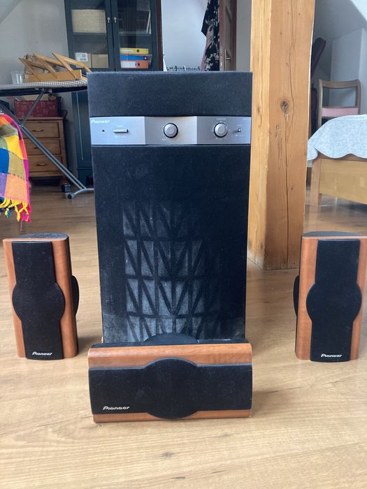 Pioneer sobwoofer S-W110S-K 210W + 3 kolumny