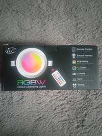 Reflektor sufitowy RGB 8W  LED 4szt