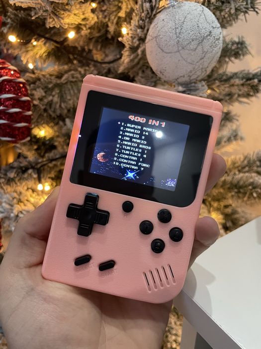 Consola Retro(Rosa) 400 jogos clássicos - Game Box Retro