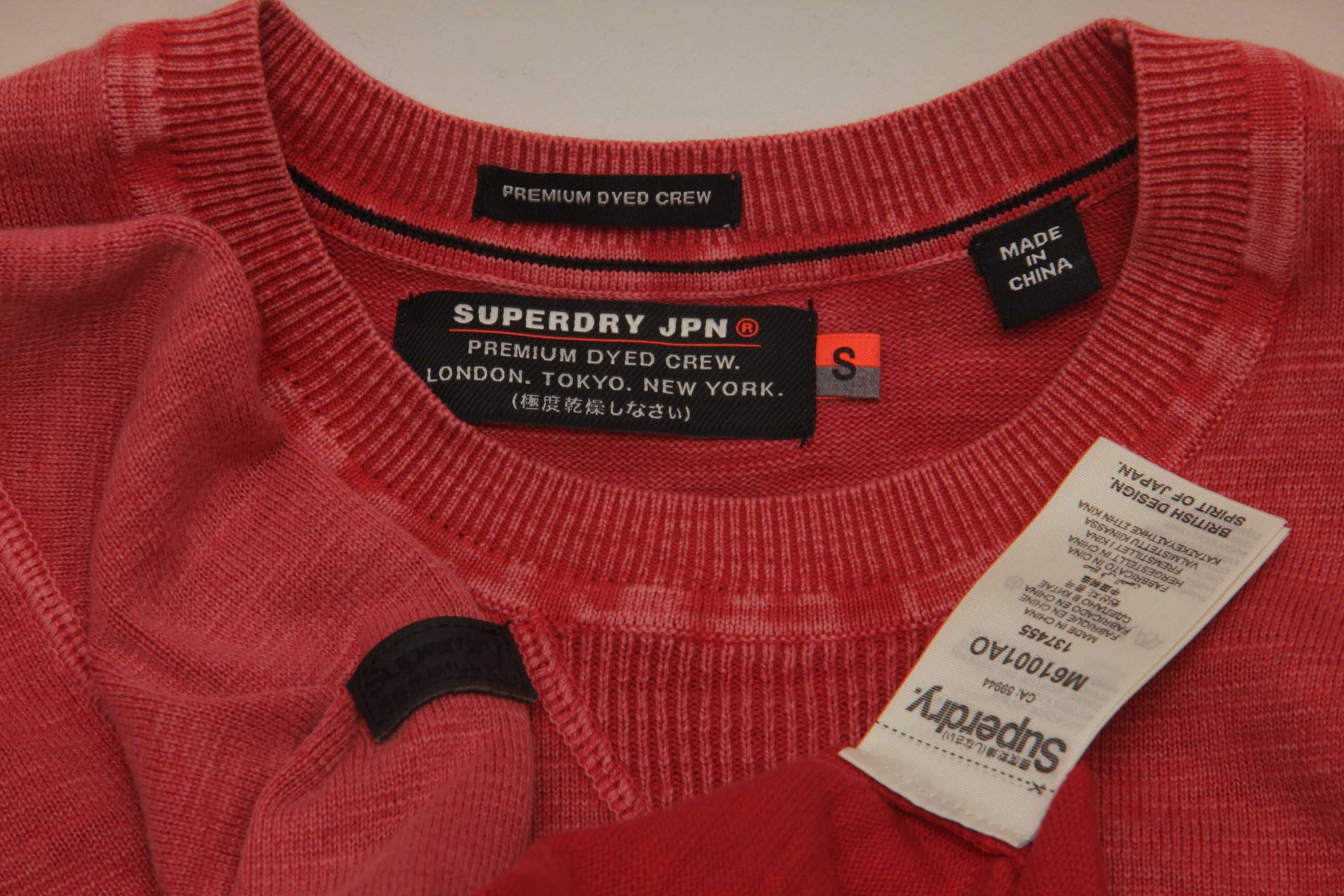 Superdry Jpn рр S толстовка из хлопка Premium Dyed