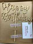 Napis HAPPY BIRTHDAY drewniany