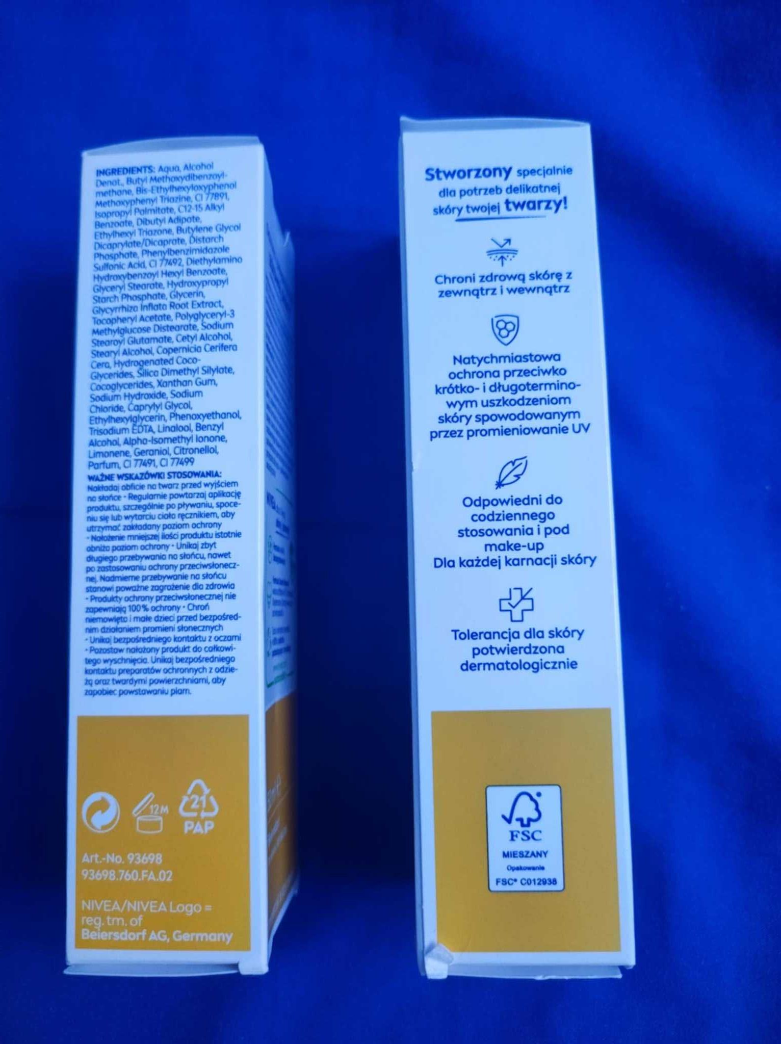 2x Shine Control matujący krem do twarzy SPF 50 Nivea