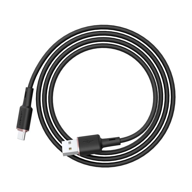 Acefast Kabel Usb - Usb Typ C 1,2M, 3A Czarny (C2-04 Black)