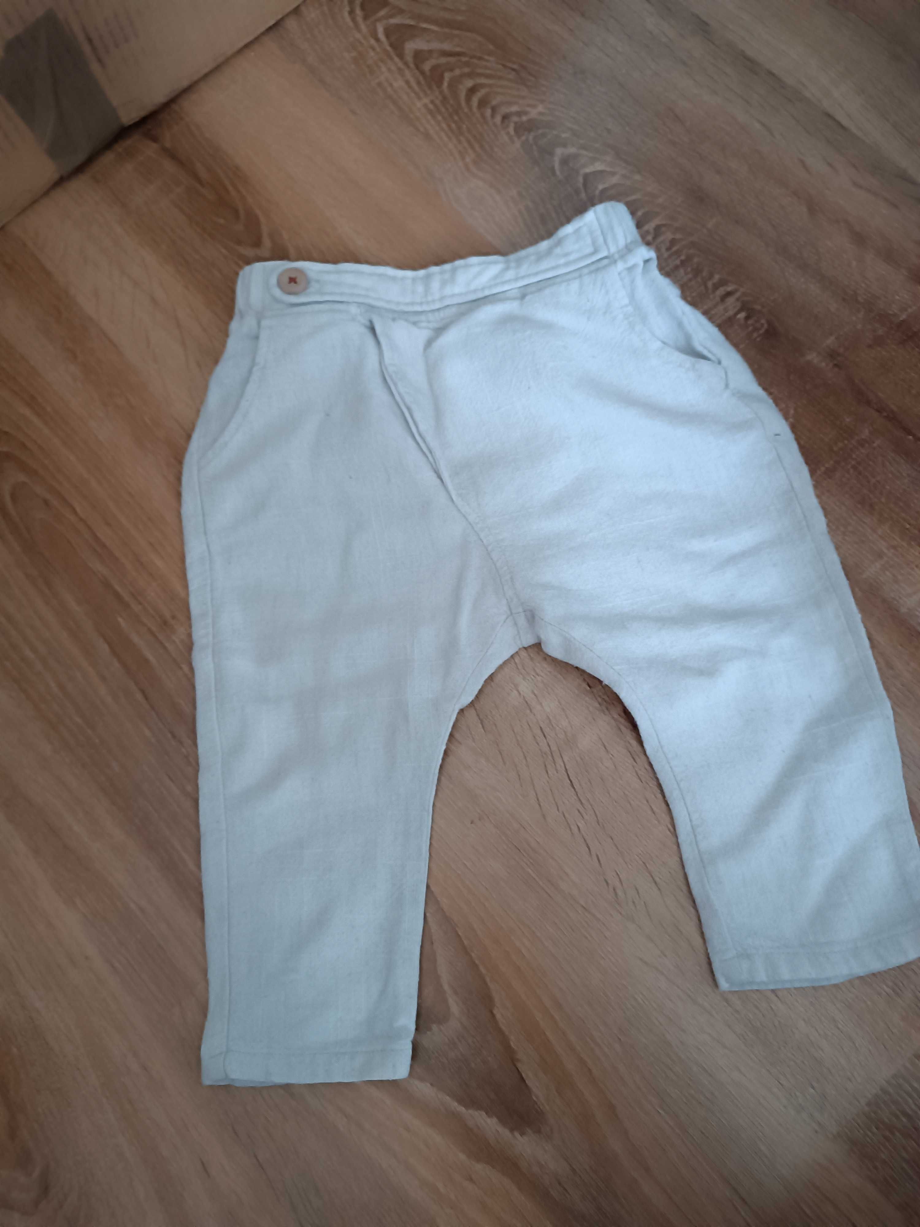 Lniane spodenki Zara rozm.80