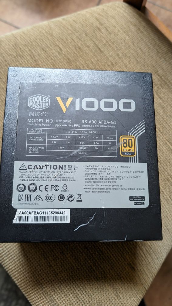 Блок живлення CoolerMaster 1000W V1000 (RSA00-AFBAG1-EU)