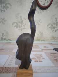 Деревянная статуэтка "кошка"