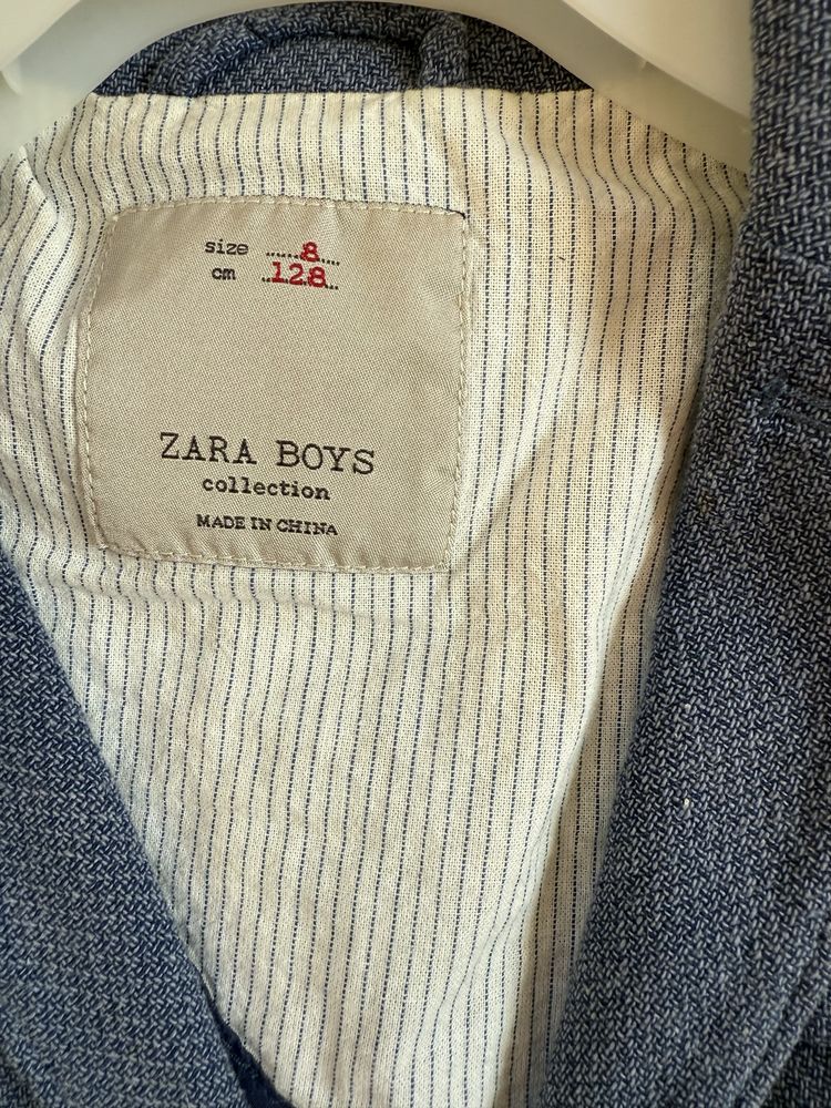 Garnitur wygodny firmy Zara dla chlopca na wiele okazji rozm. 128