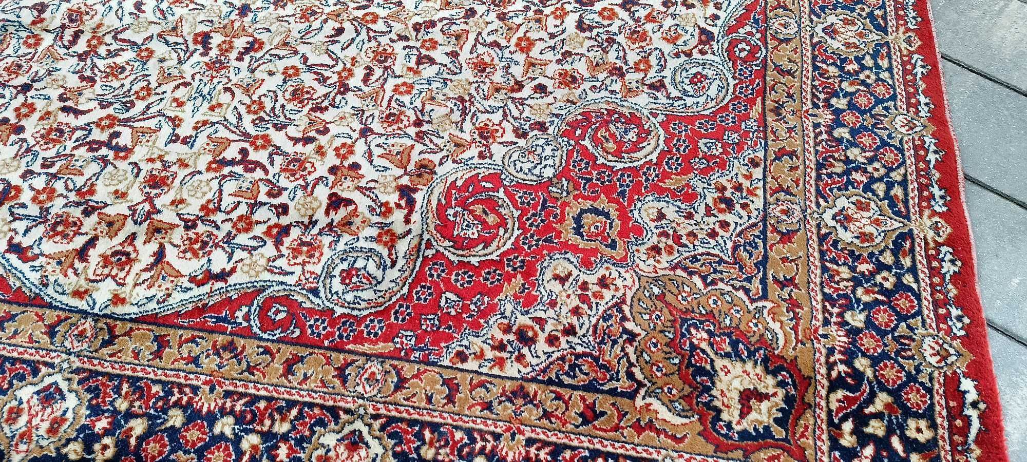 Isfahan dywan wełniany perski 307 x 197 cm wełna tkany ręcznie
