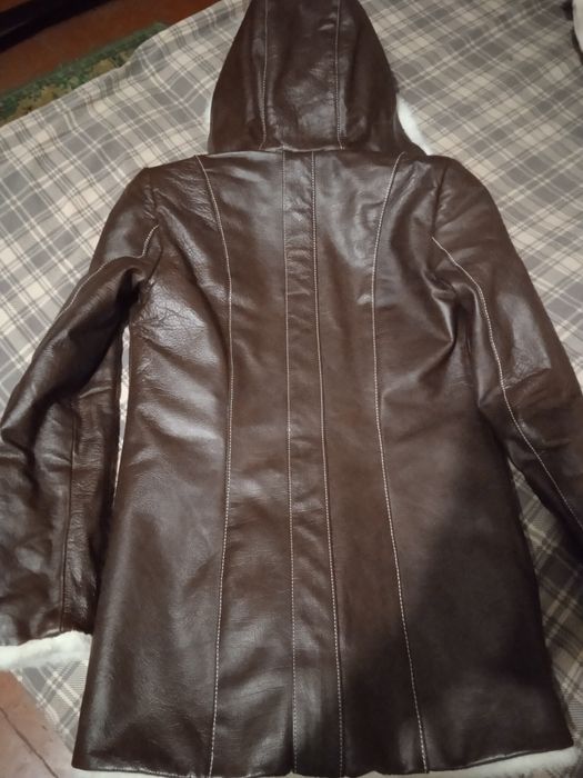 Дубленка из натуральної шкіри.