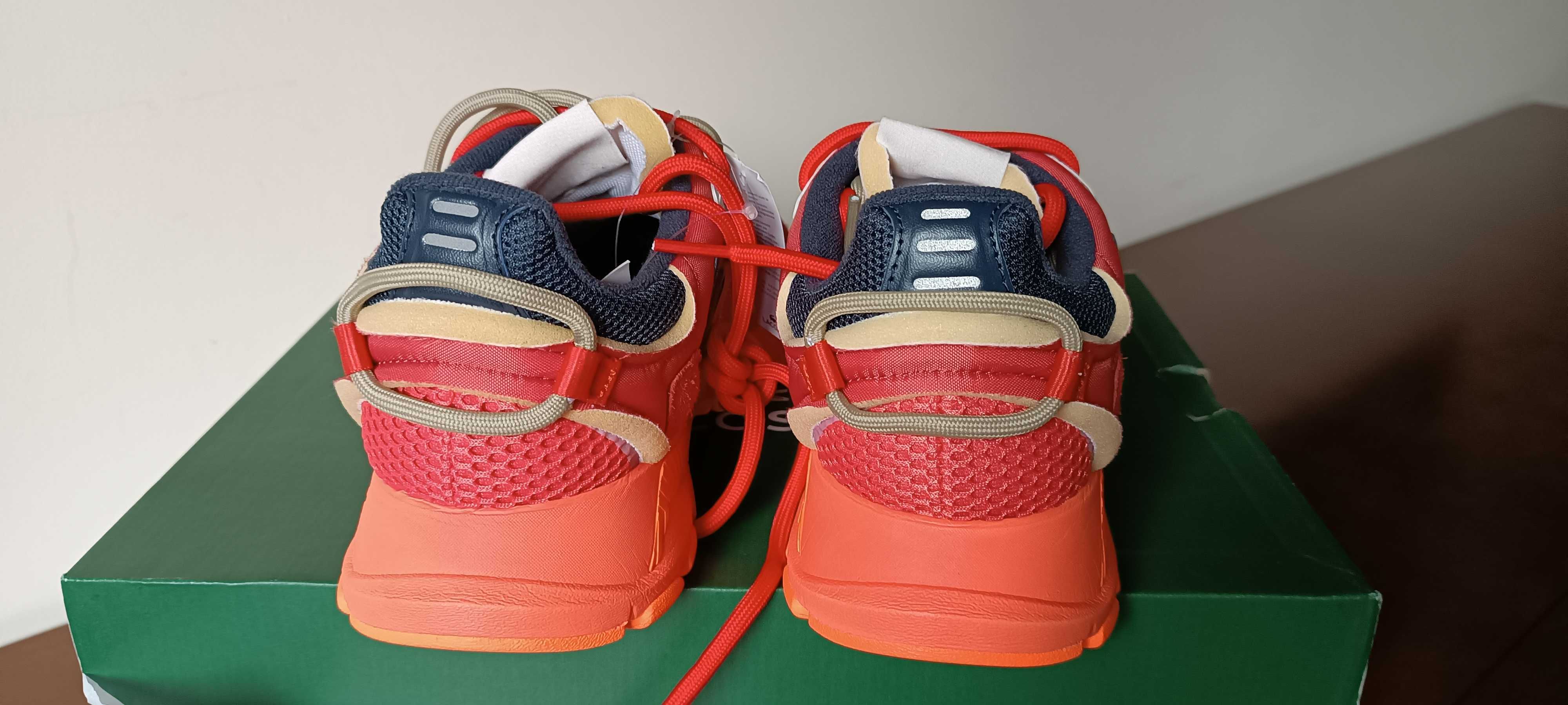 (r. 43- us10) Buty LACOSTE L003NEO 123 1 Sma Red/Orange