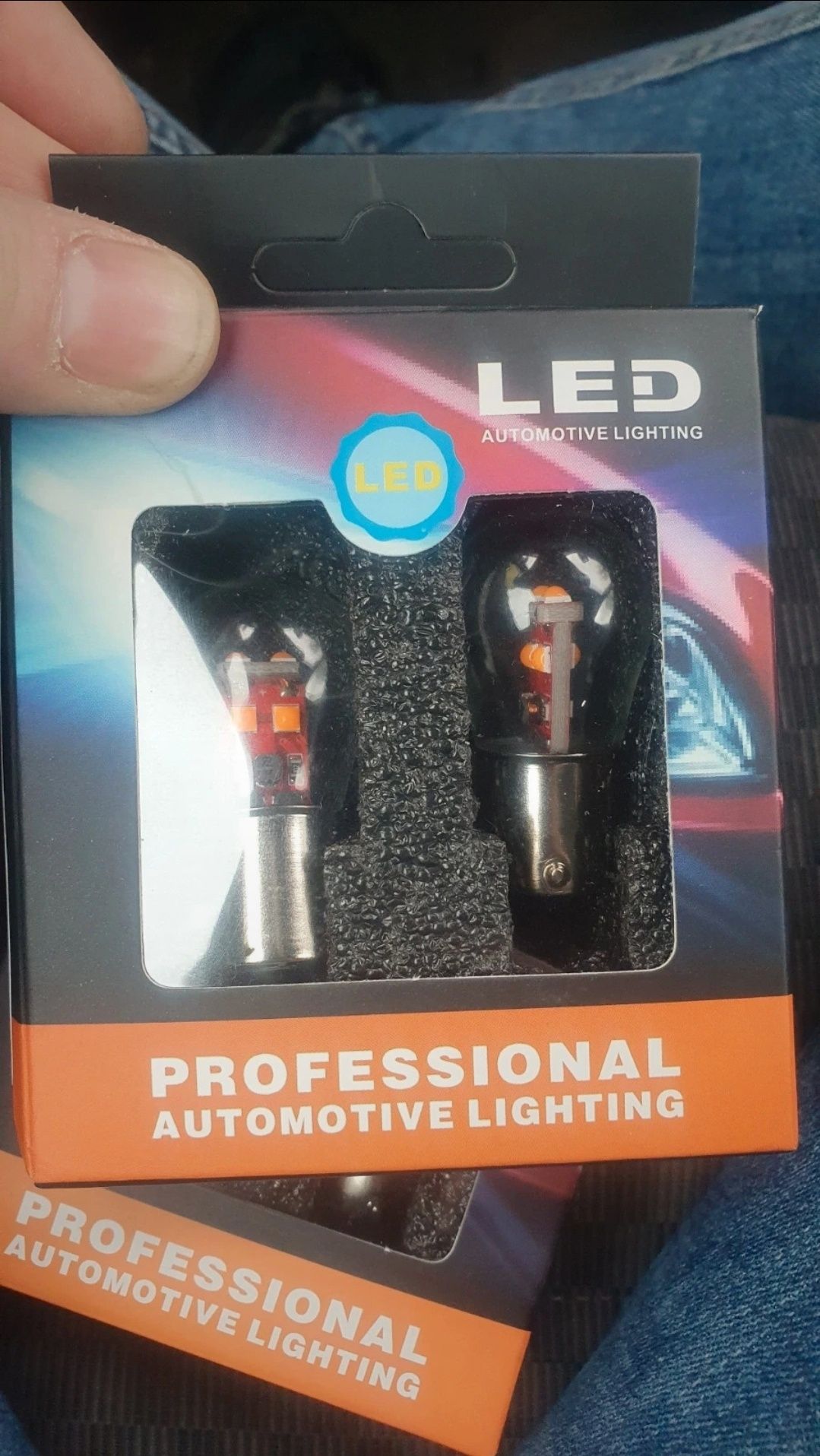 Żarówki LED BA15S P21W Pomarańczowe