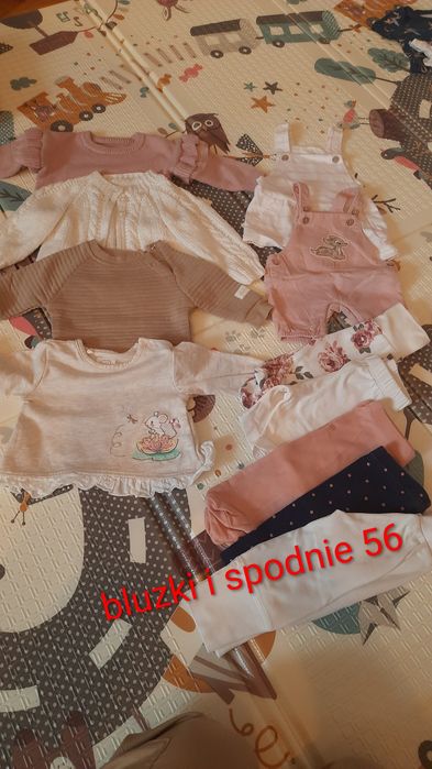 Paczkę ciuchów dla dziewczynki 56/62