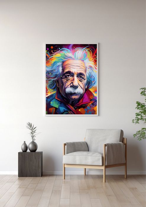 Piękne Umysły - Einstein v1 plakat A3 (29,7 x 42cm)