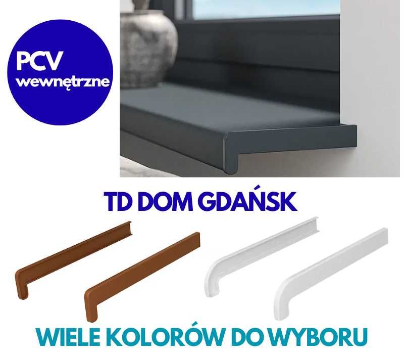 Zaślepki boczki zakończenia DO PARAPETÓW WEWNĘTRZNYCH wykończenie PCV