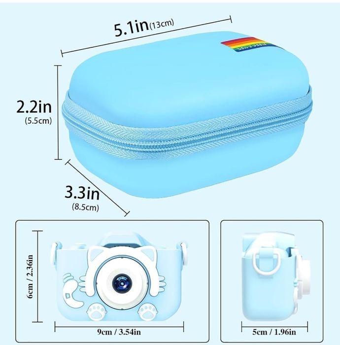 Etui na aparat fotograficzny Leayjeen dla dzieci