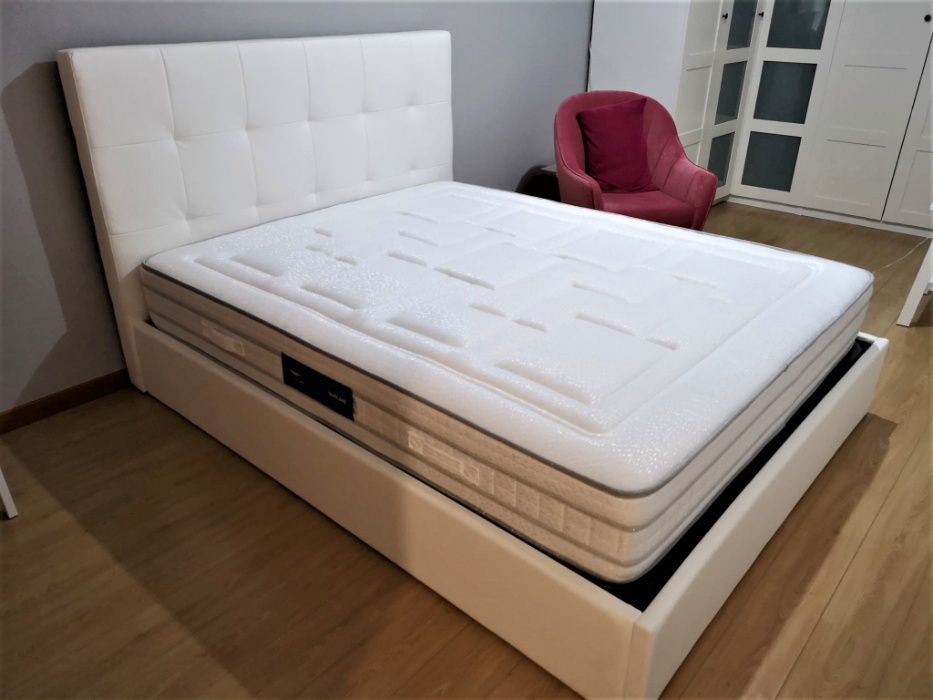 Cama Casal Estofada NOVO - FABRICA